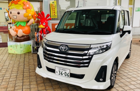 納車式 ルーミー試乗車きた