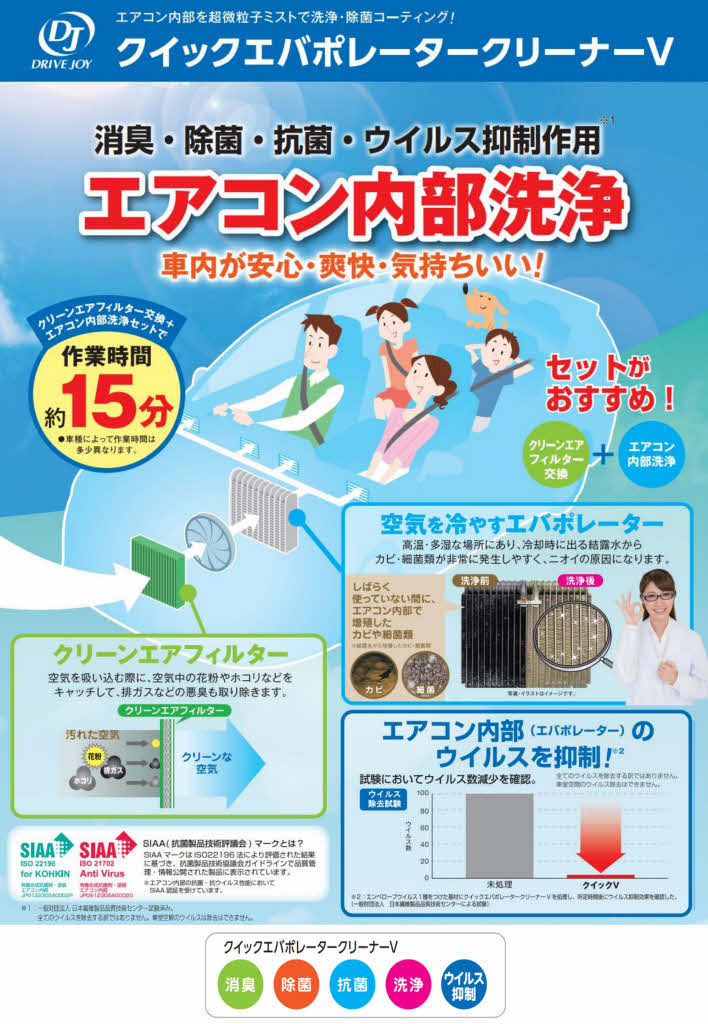 クイックエバポレータークリーナーS | トヨタカローラ博多